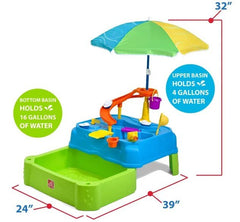 Step2 Waterpark Wonders Two - Tier Water Table 414599 - Colorland Toys