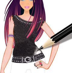 Style Me Up Sketch - to - Go Popstar SMU - 1476 - Colorland Toys