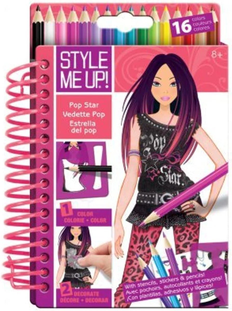 Style Me Up Sketch - to - Go Popstar SMU - 1476 - Colorland Toys