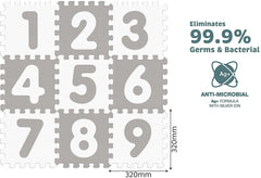 Sunta Sunny Tales Numbers Anti Bacterial Puzzle Mat - 9 Pieces 911853 - Colorland Toys