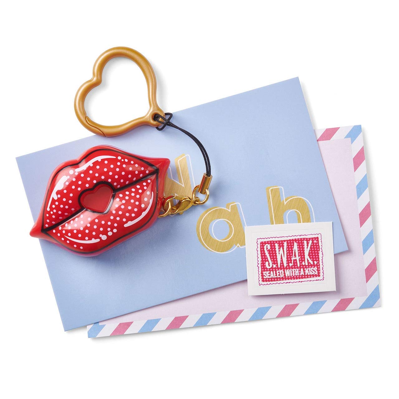 SWAK Sealed With A Kiss Retro Keychain 4110 - Colorland Toys