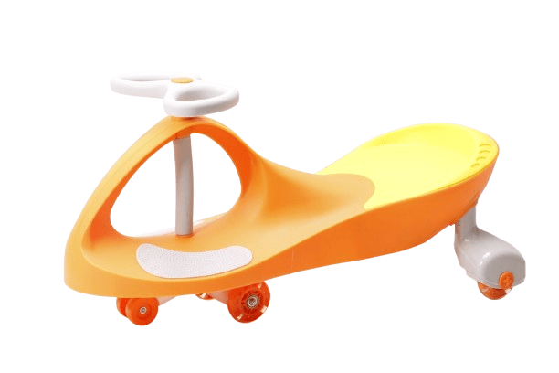 Swing Car With Light Orange/Yellow - Colorland Toys
