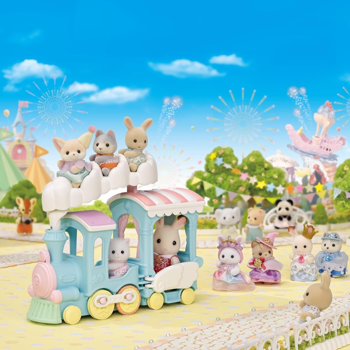 Sylvanian Families Floating Cloud Rainbow Train 5702 - Colorland Toys