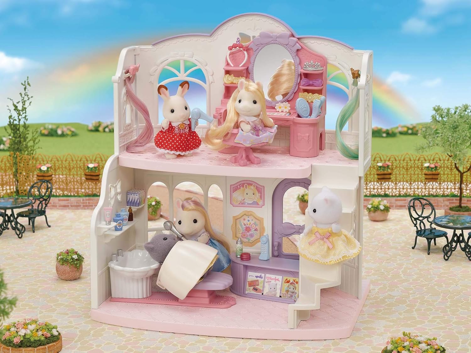 Sylvanian Families Pony's Stylish Hair Salon 5642 - Colorland Toys