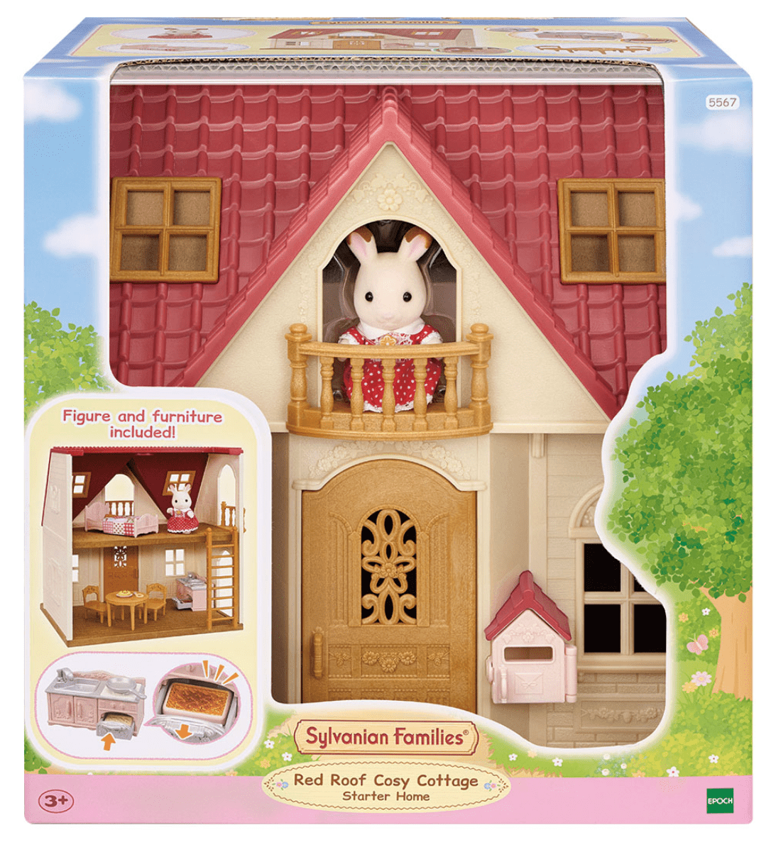 Sylvanian Families Red Roof Cosy Cottage Starter Home 5567 - Colorland Toys