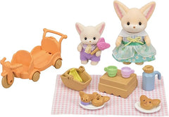 Sylvanian Families Sunny Picnic Set - Fennec Fox Sister And Baby 5698 - Colorland Toys