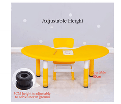 Table Curved Yellow 02A - Colorland Toys