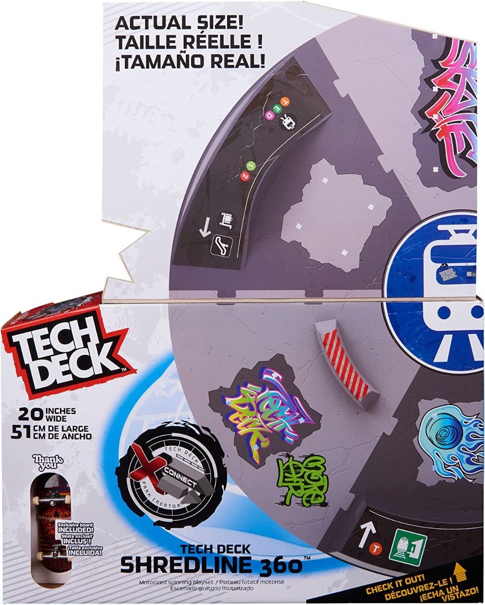 Tech Deck Shredline 360 Spinning Fingerboarding Action Playset 6064746 - Colorland Toys