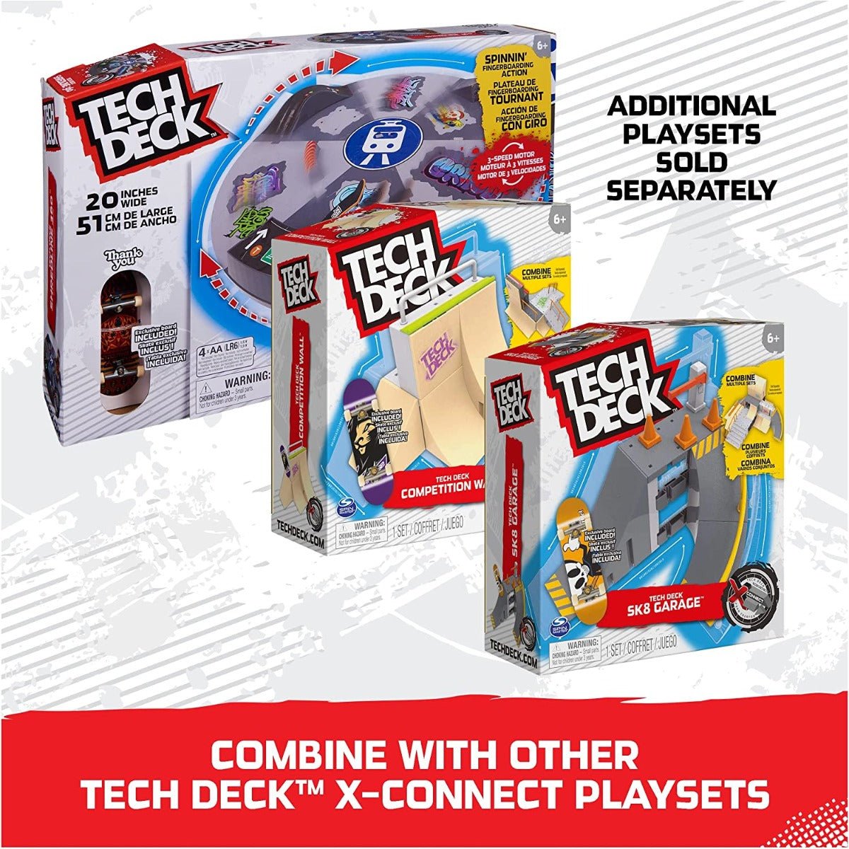 Tech Deck Shredline 360 Spinning Fingerboarding Action Playset 6064746 - Colorland Toys