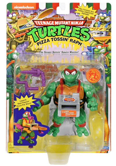 Teenage Mutant Ninja Turtles Classic Pizza Tossin' Action Figure - Raphael 5inch 81154/81150 - Colorland Toys