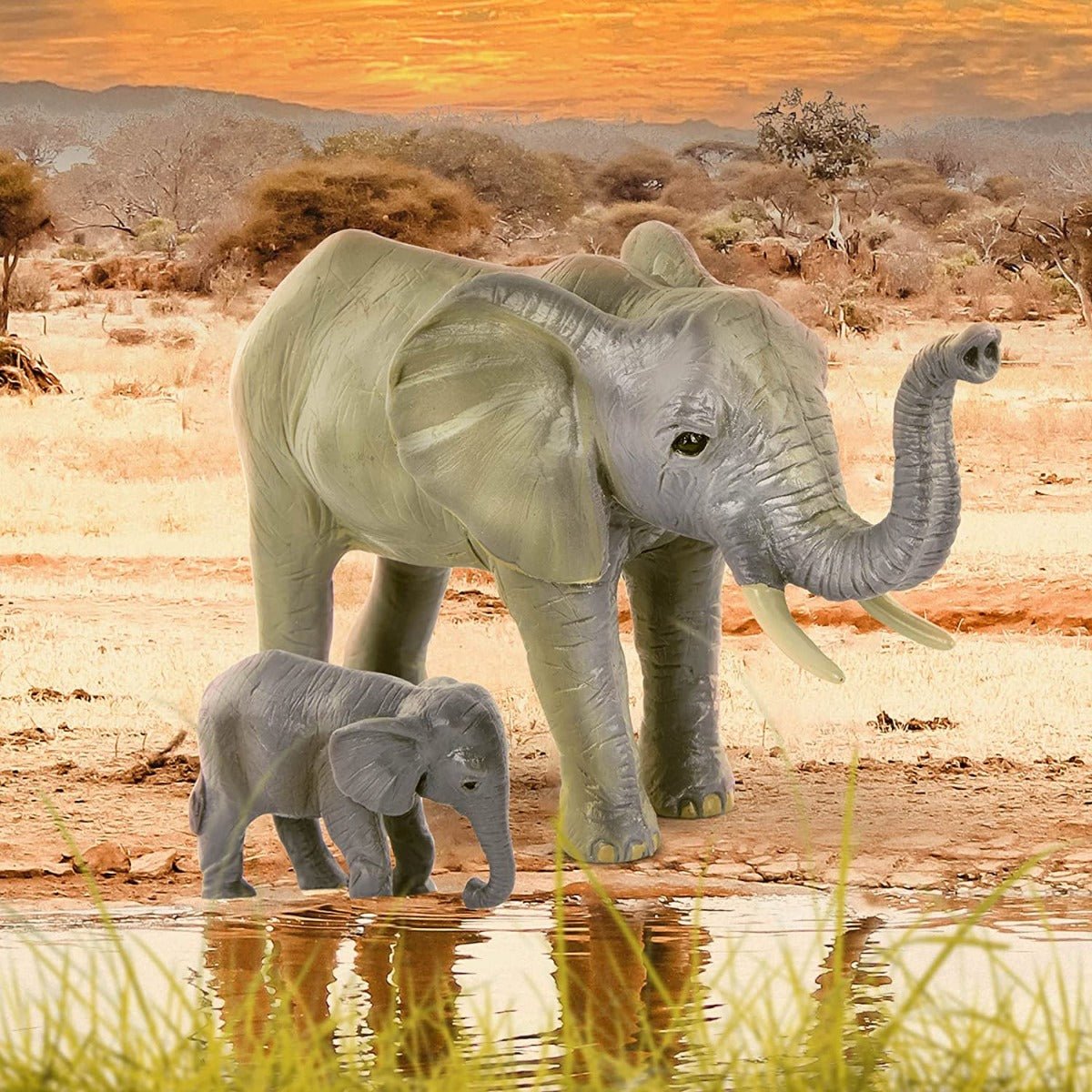 Terra African Elephant Family AN2727Z - Colorland Toys
