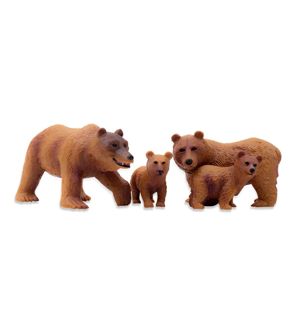 TERRA Brown Bear Family AN2732Z - Colorland Toys