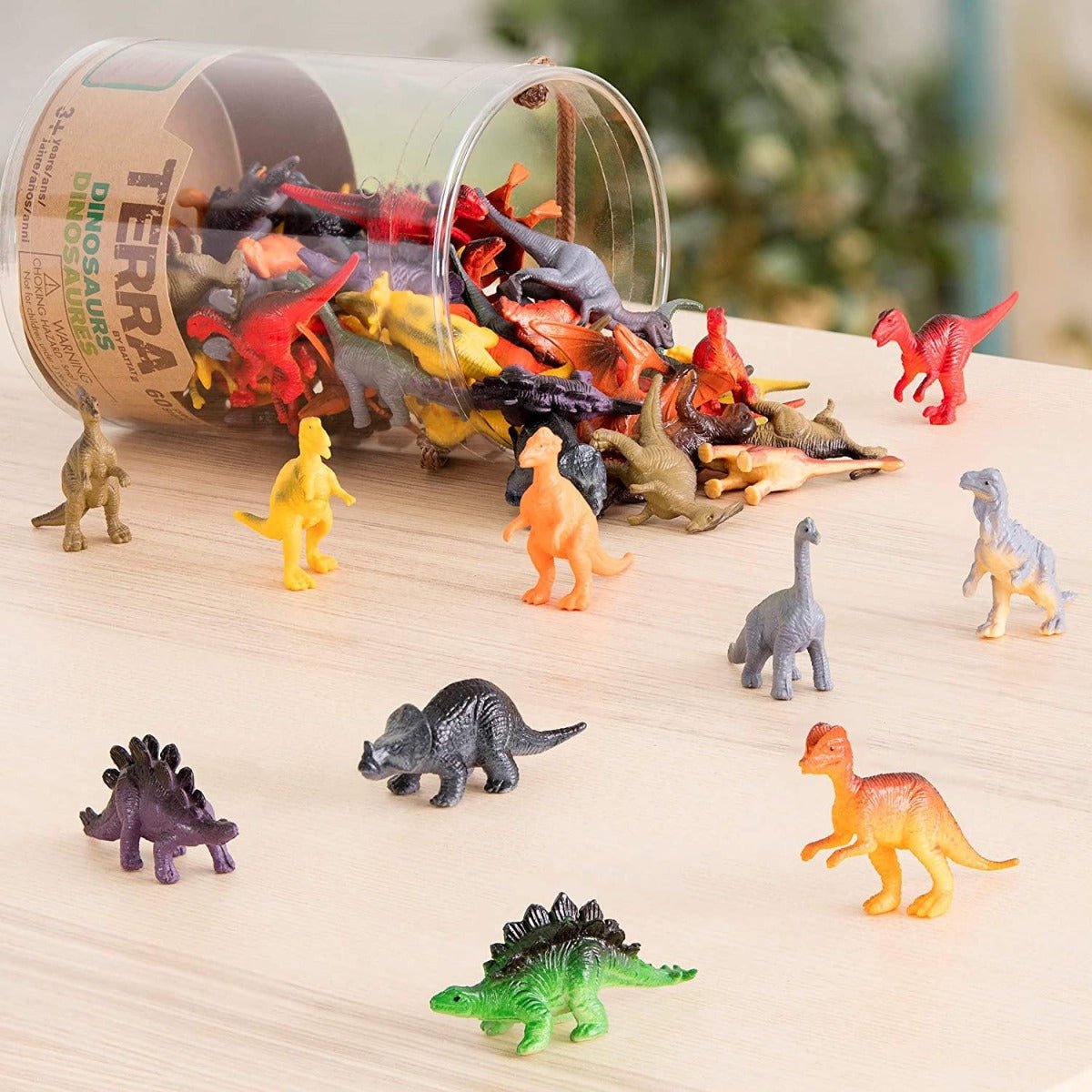 Terra Dinosaur Figures 60 - Piece Set AN6003Z - Colorland Toys