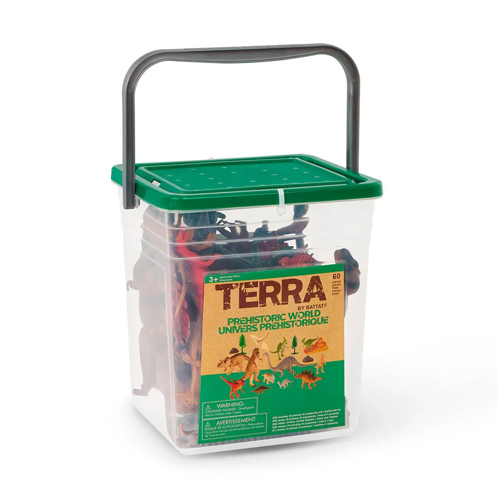 Terra Prehistoric World In Bucket 60pcs AN2933Z - Colorland Toys