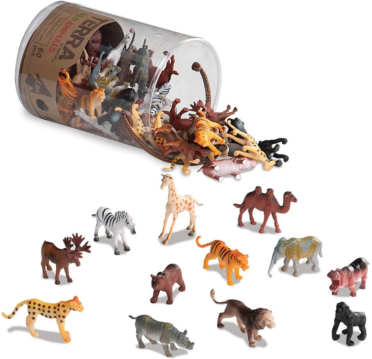 TERRA Wild Animals in Tube AN6004Z - Colorland Toys