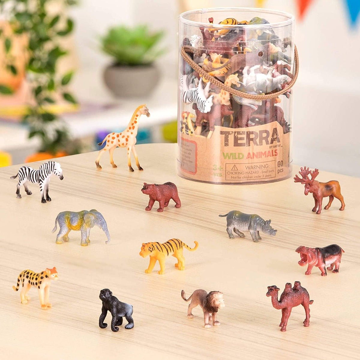 TERRA Wild Animals in Tube AN6004Z - Colorland Toys