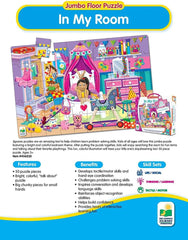 The Learning Journey Jumbo Floor Puzzle In My Room 50pcs 436233 - Colorland Toys
