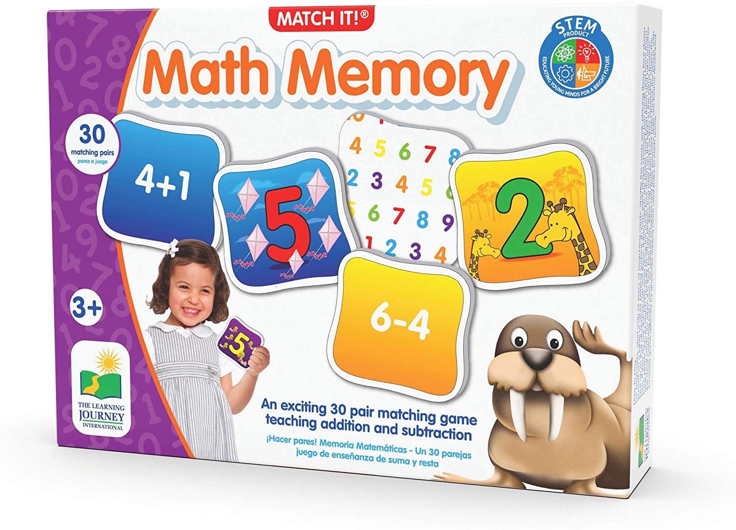 The Learning Journey Match It! Mathematics Memory 687369 - Colorland Toys