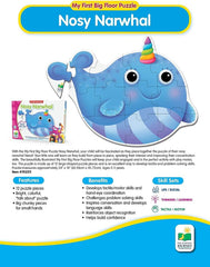 The Learning Journey My First Big Puzzle Nosy Narwhal 192511 - Colorland Toys