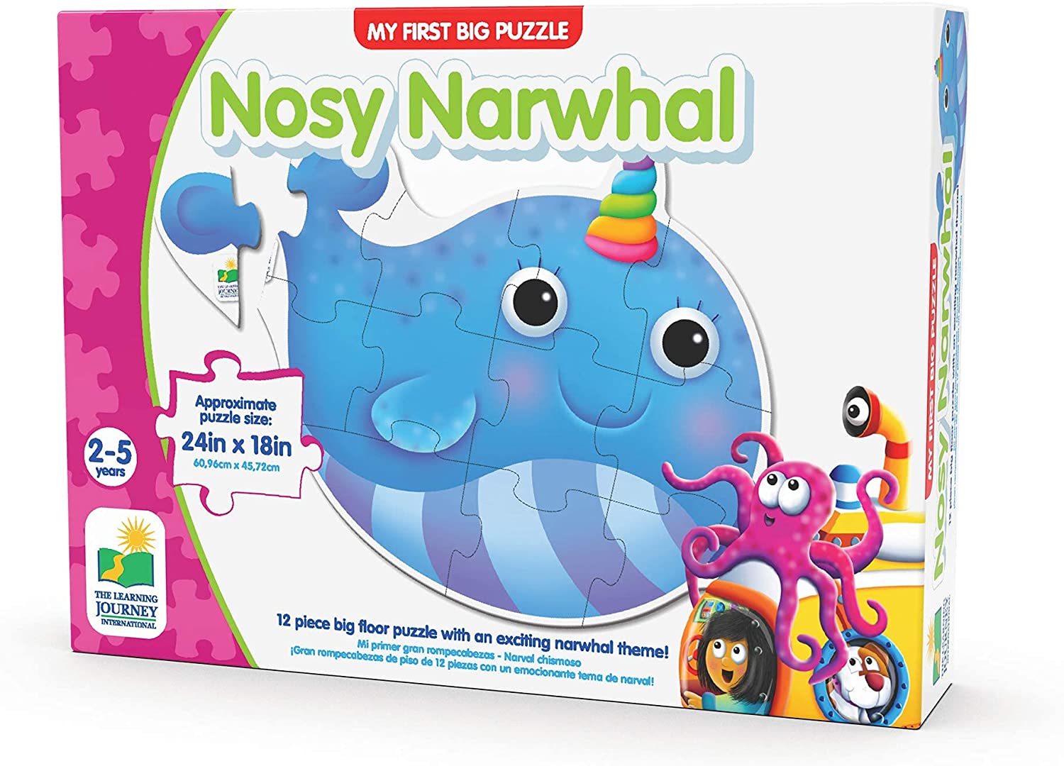 The Learning Journey My First Big Puzzle Nosy Narwhal 192511 - Colorland Toys