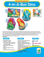 The Learning Journey My First Puzzle Set 4 in a Box Dino 629277 - Colorland Toys