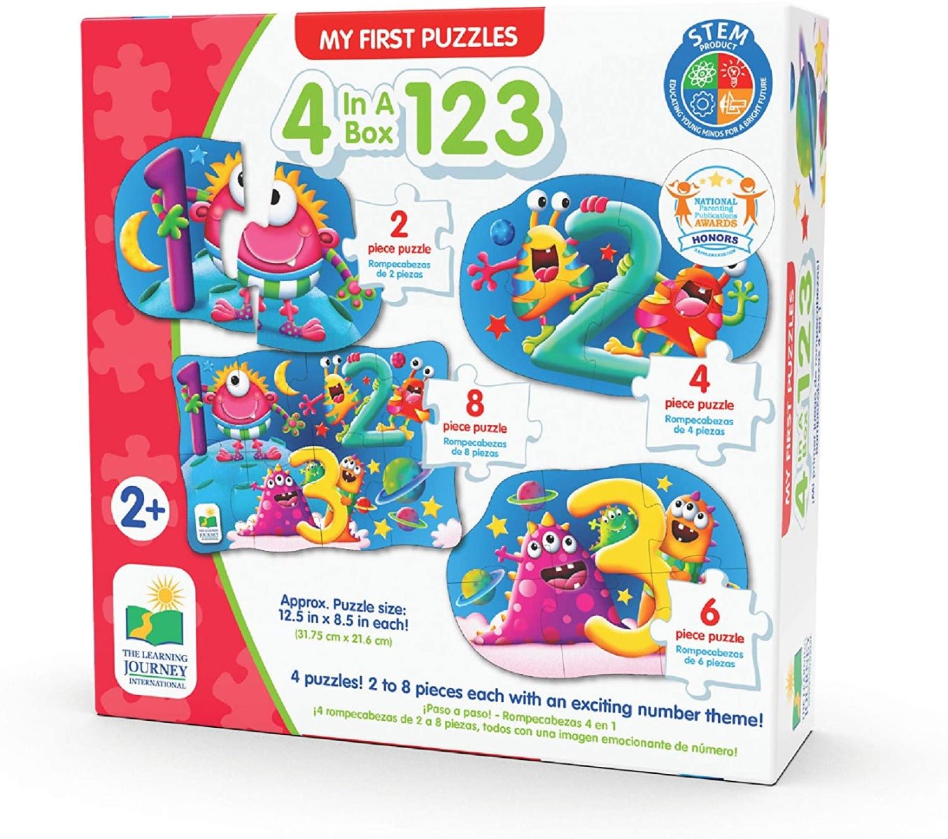 The Learning Journey My First Puzzle Sets 4 in a Box 123 630143 - Colorland Toys