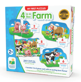 The Learning Journey My First Puzzle Sets 4 - In - A - Box Farm 627419 - Colorland Toys
