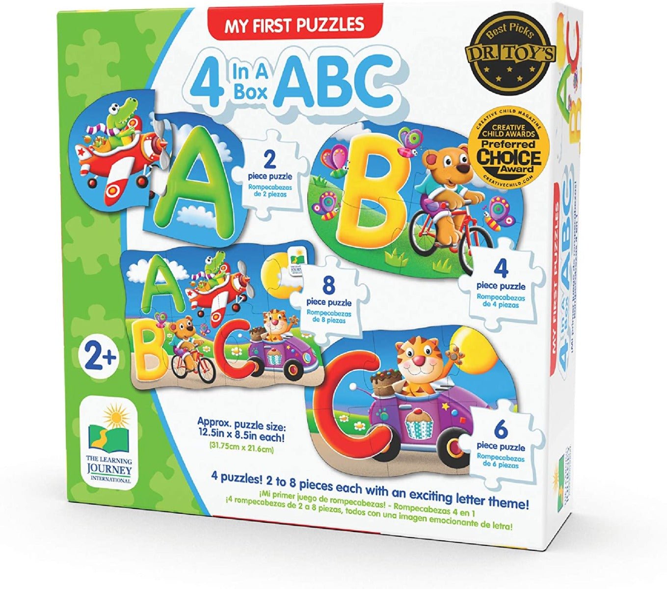 The Learning Journey My First Puzzles 4 in a Box ABC 631492 - Colorland Toys