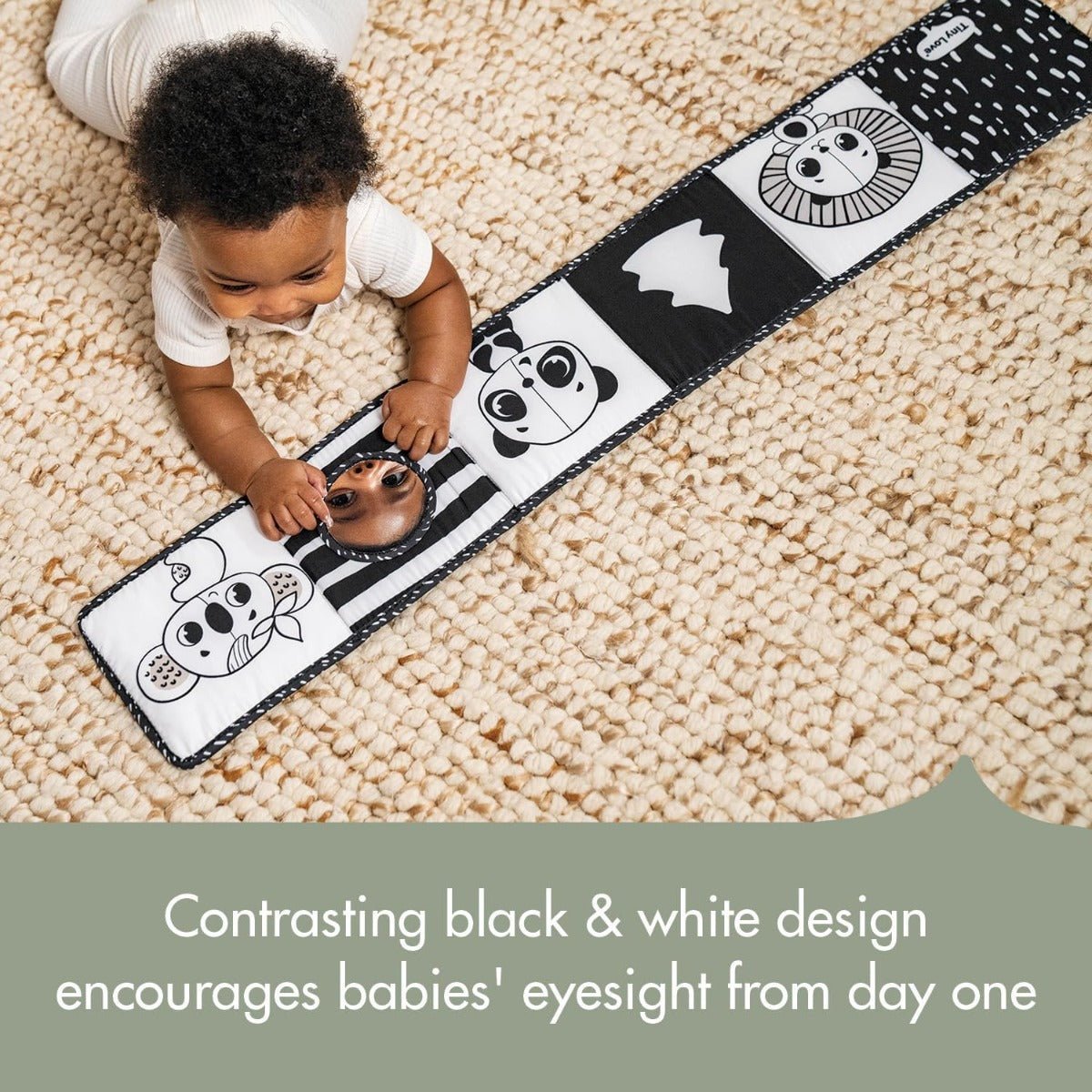 Tiny Love Double Sided Book Black&White Decor 1118900 - Colorland Toys