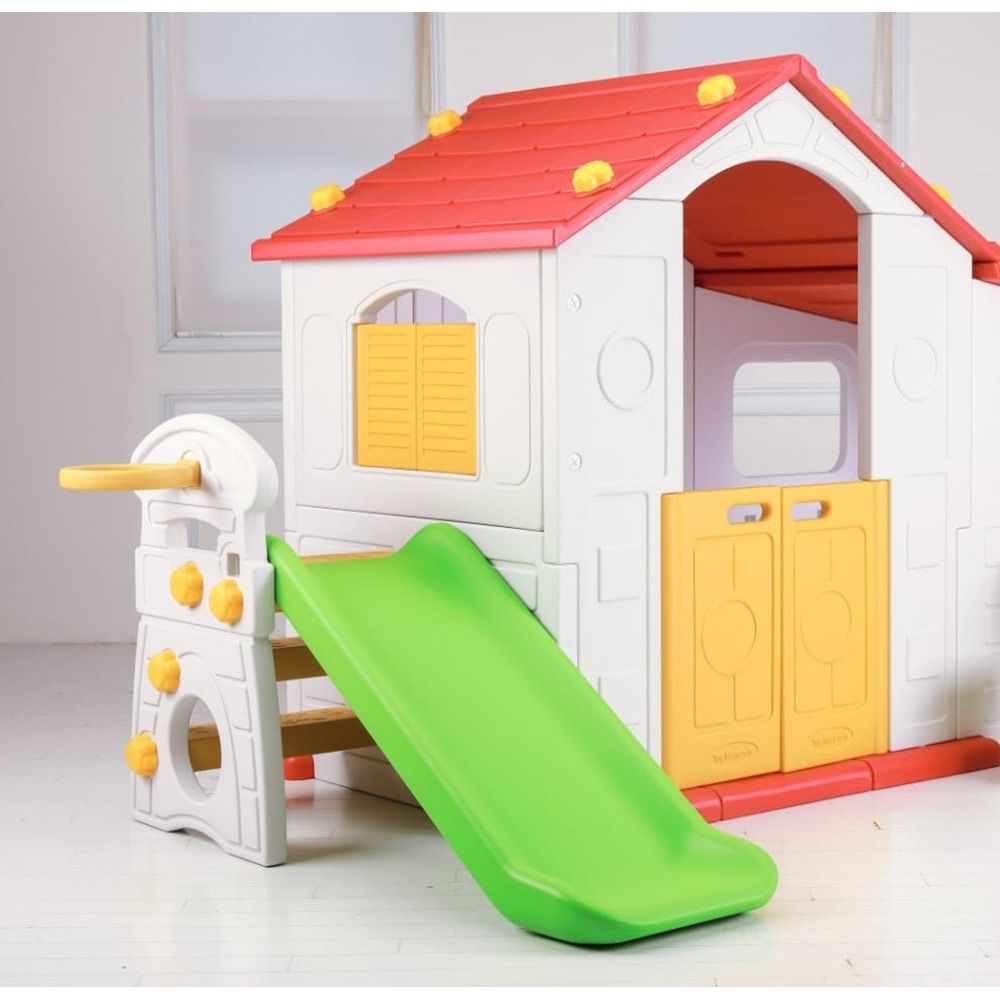 Tomo Big Playhouse w/ Slide CHD - 506 - Colorland Toys