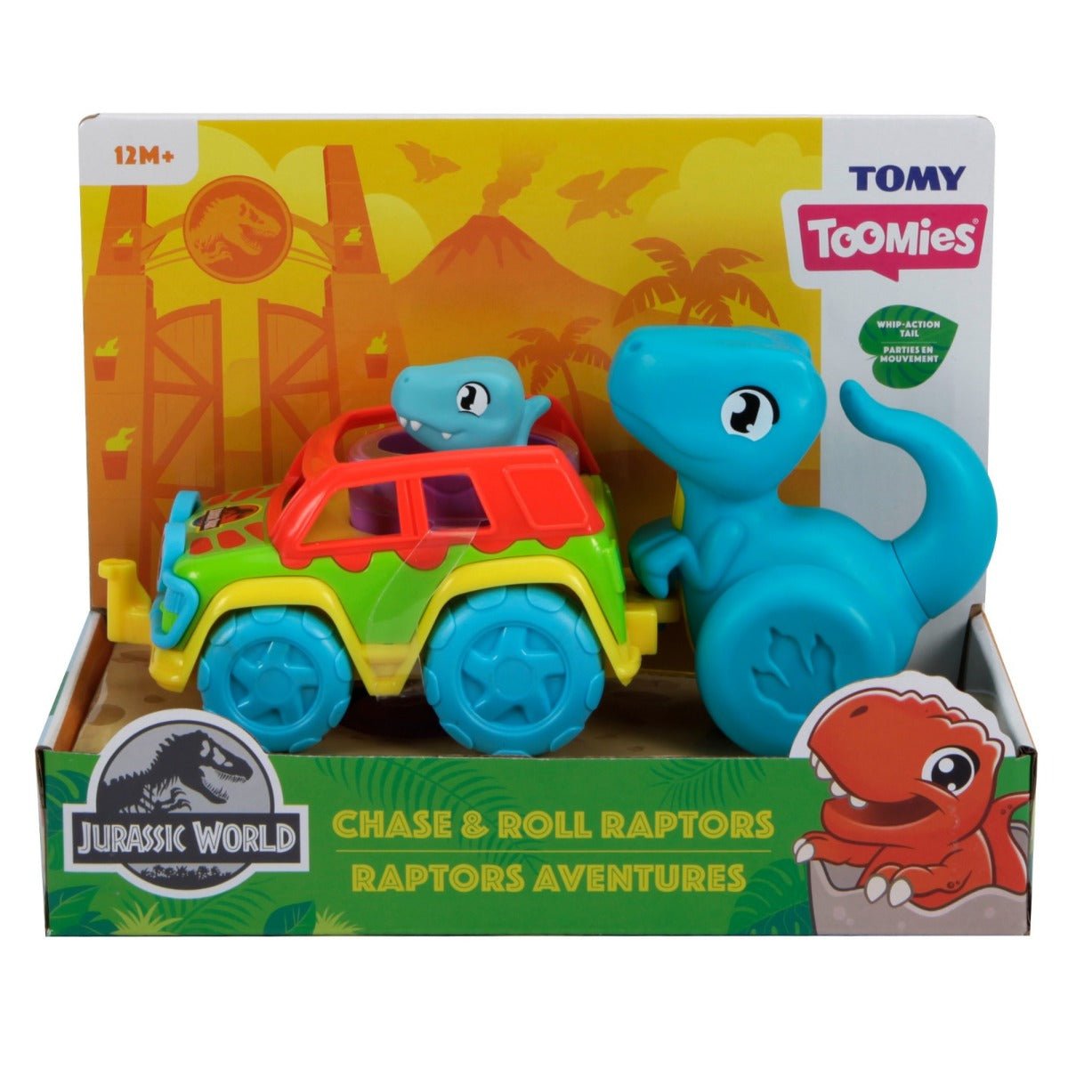 Tomy Toomies Jurassic World Roll & Go Raptors E73251 - Colorland Toys