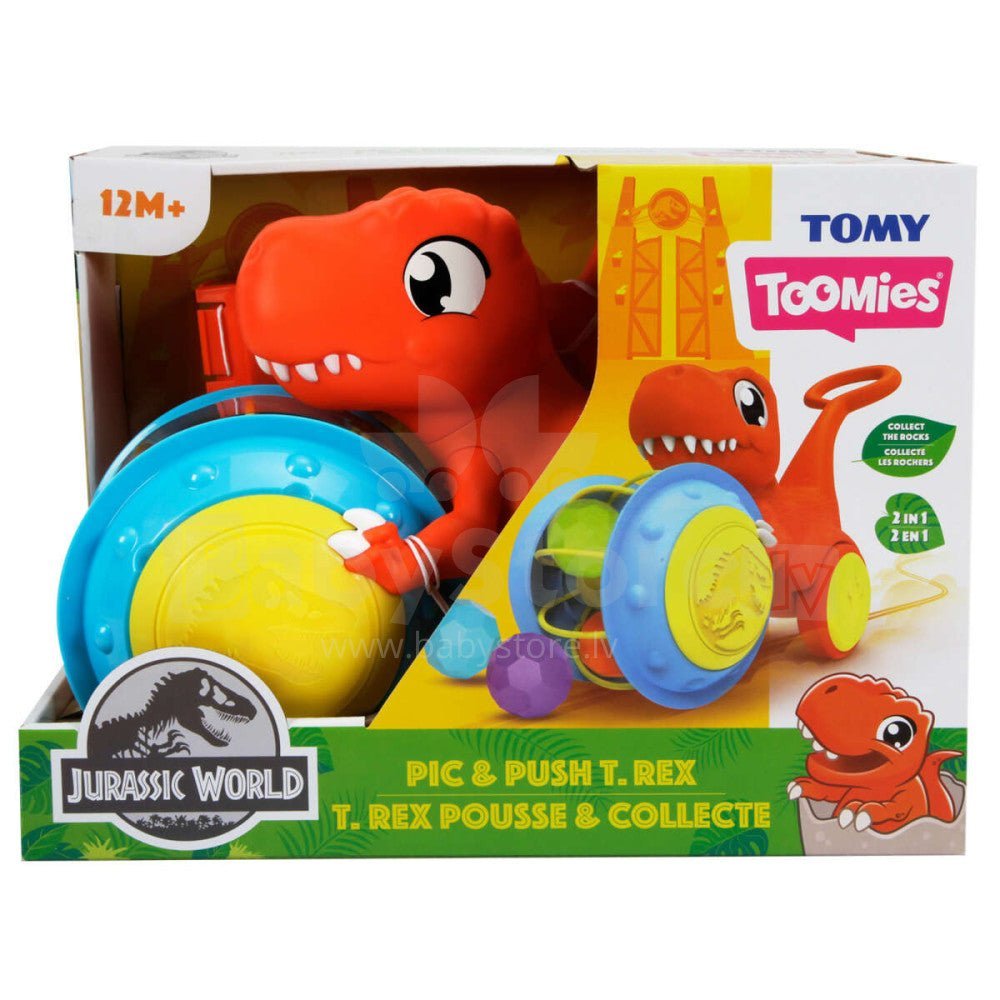 Tomy Toomies Pic & Push T - Rex E73254 - Colorland Toys