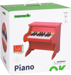Tooky Toy Piano - Small TY552 - Colorland Toys