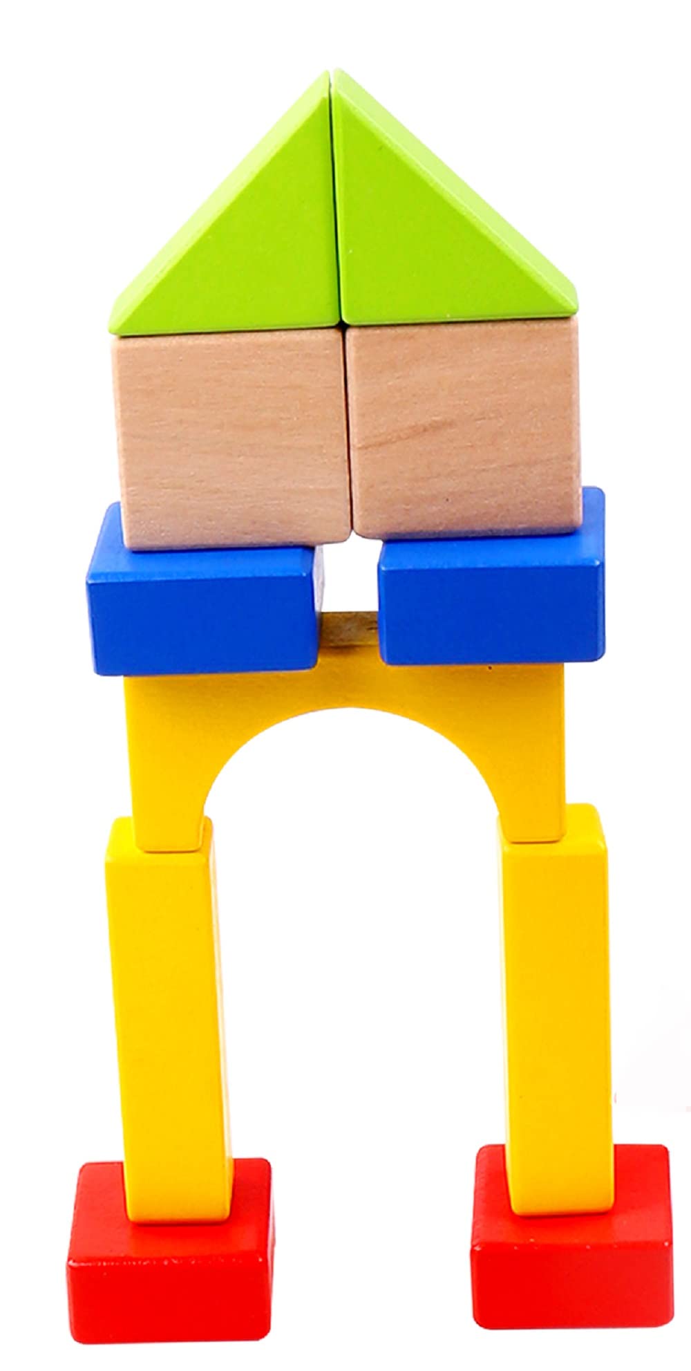 Tooky Toy Wooden Coloured Basic Blocks TKC402 - Colorland Toys