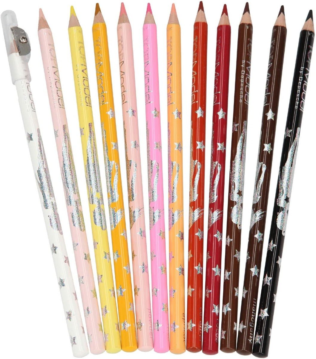 TOPModel Coloured Pencil Set Skin And Hair Colours 45678 - Colorland Toys