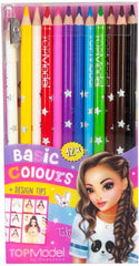 TOPModel Coloured Pencils 12 Basic Colours TM - 46694 - Colorland Toys