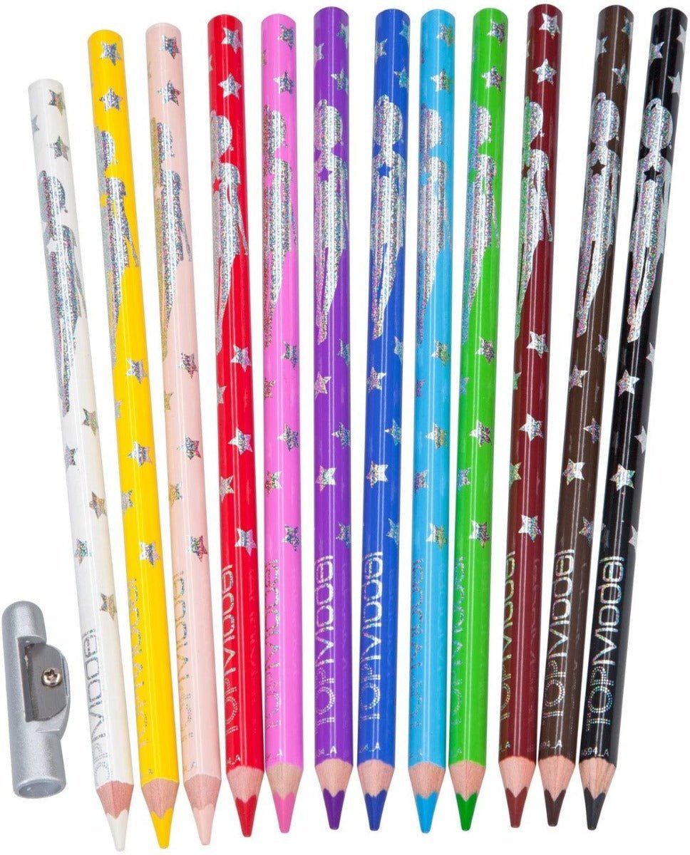 TOPModel Coloured Pencils 12 Basic Colours TM - 46694 - Colorland Toys