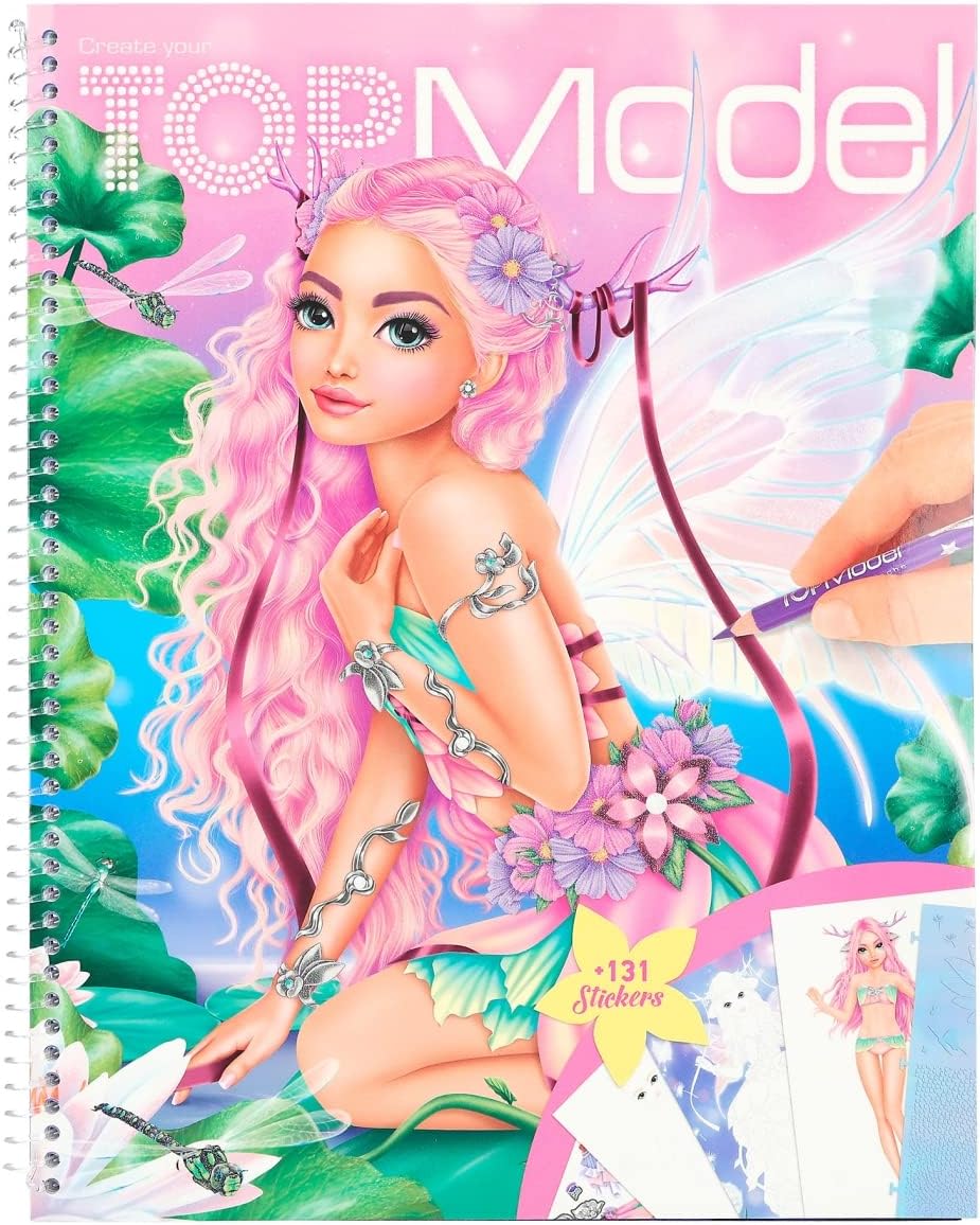 TOPModel Create Your Top Model Colouring Book Fantasy TM - 12147 - Colorland Toys
