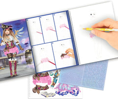 TOPModel Create Your Top Model Colouring Book Fantasy TM - 12147 - Colorland Toys