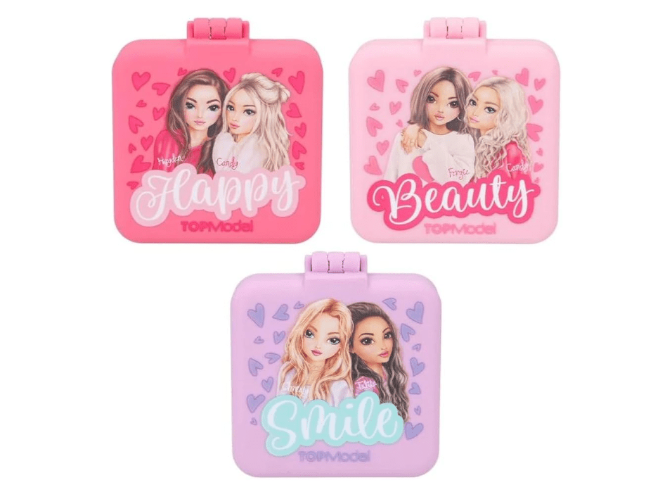 TOPModel Folding Hairbrush with Mirror Beauty Girl TM - 12118 - Colorland Toys