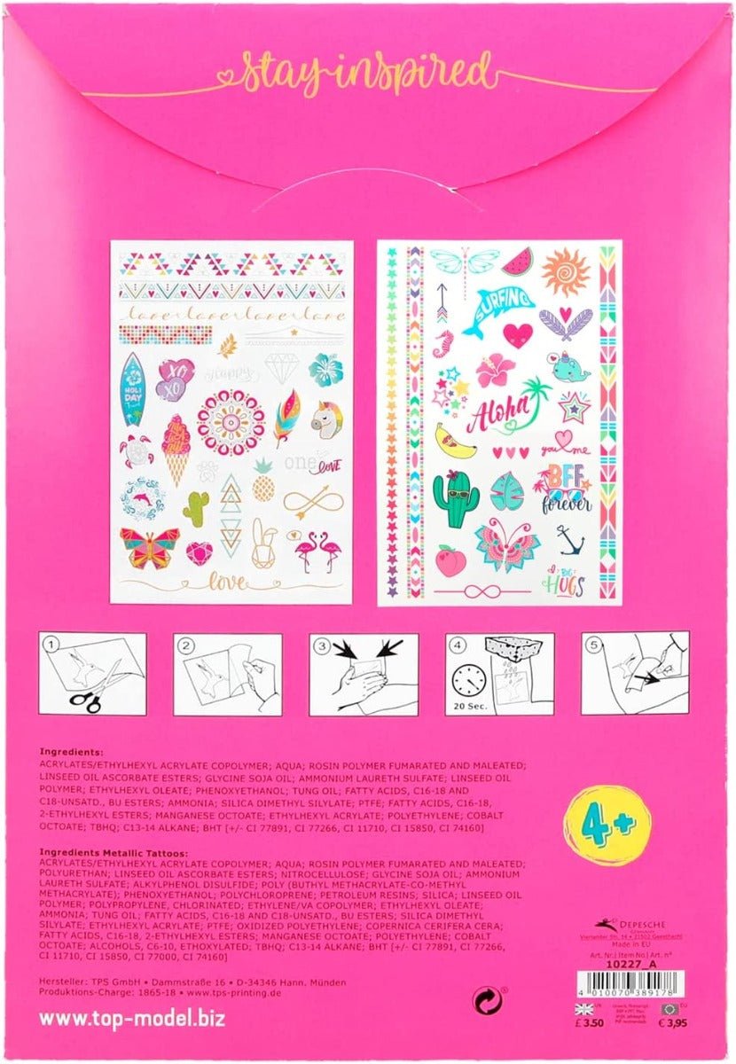 TOPModel Metallic Tattoos TM - 10227 - Colorland Toys