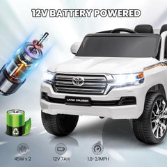 Toyota Land Cruiser 12V Kids Ride-On | Green JJ2022 - Colorland Toys