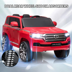 Toyota Land Cruiser 12V Kids Ride-On | Red JJ2022 - Colorland Toys