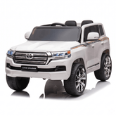 Toyota Land Cruiser 12V Kids Ride-On | White JJ2022 - Colorland Toys