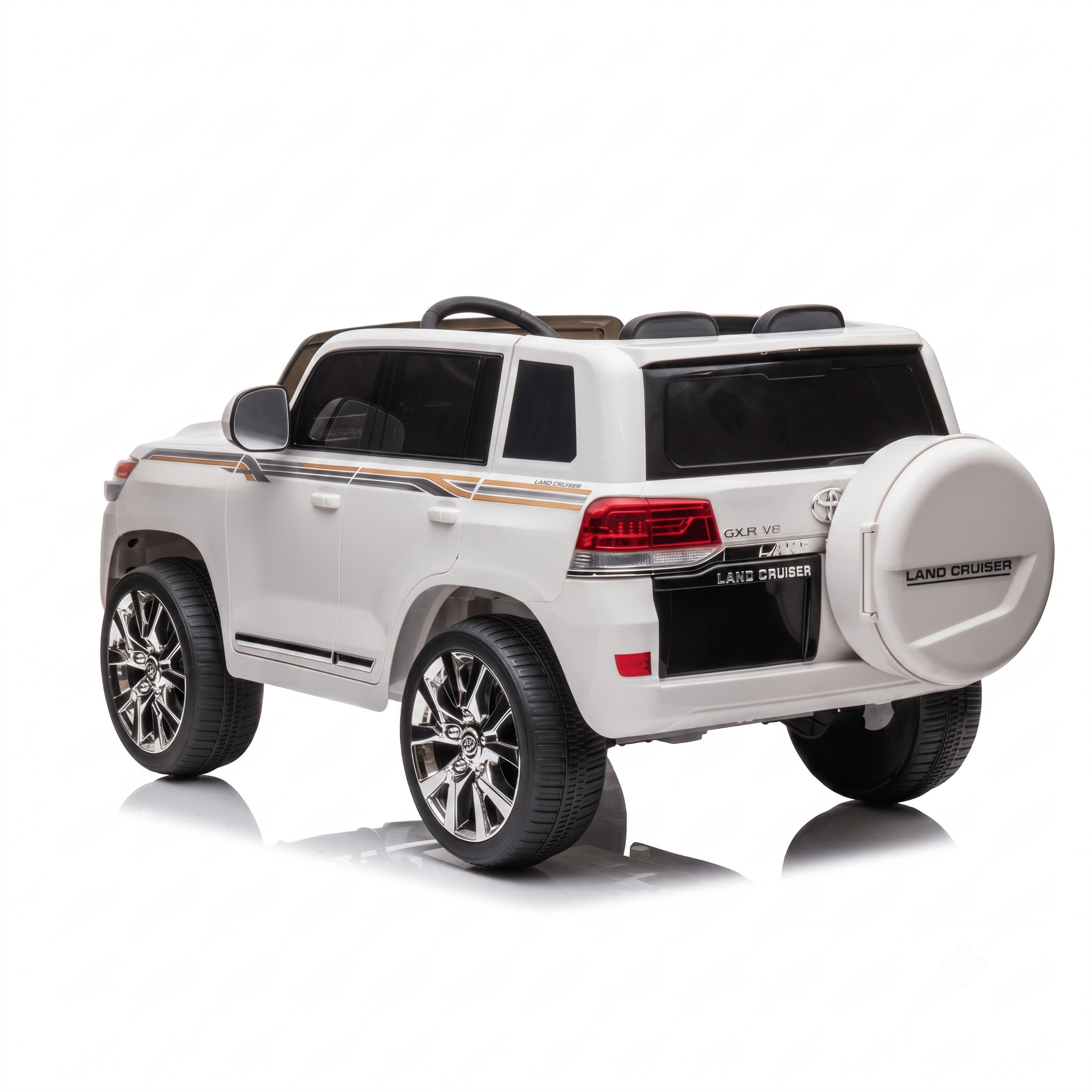 Toyota Land Cruiser 12V Kids Ride-On | White JJ2022 - Colorland Toys