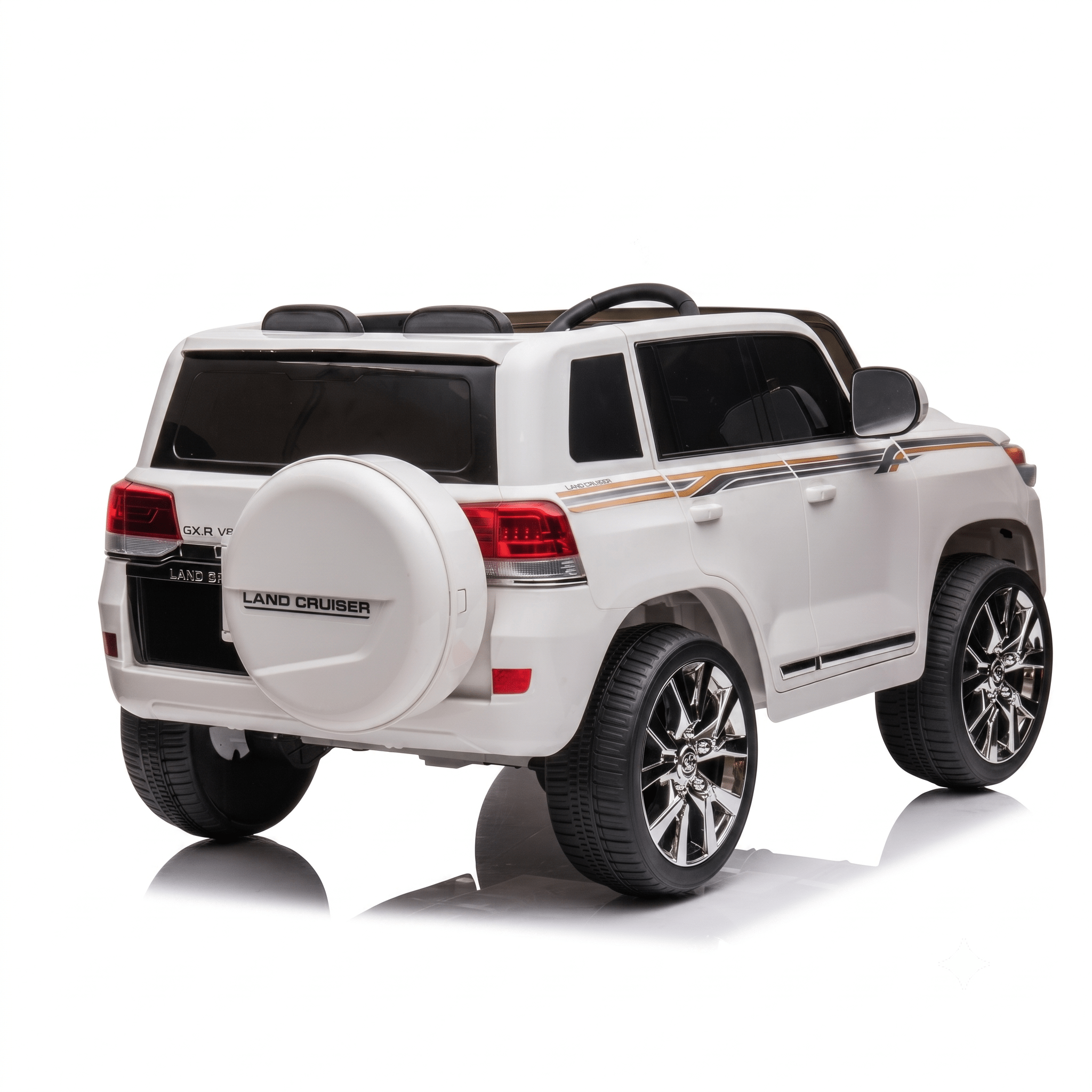 Toyota Land Cruiser 12V Kids Ride-On | White JJ2022 - Colorland Toys