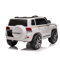 Toyota Land Cruiser 12V Kids Ride-On | White JJ2022 - Colorland Toys