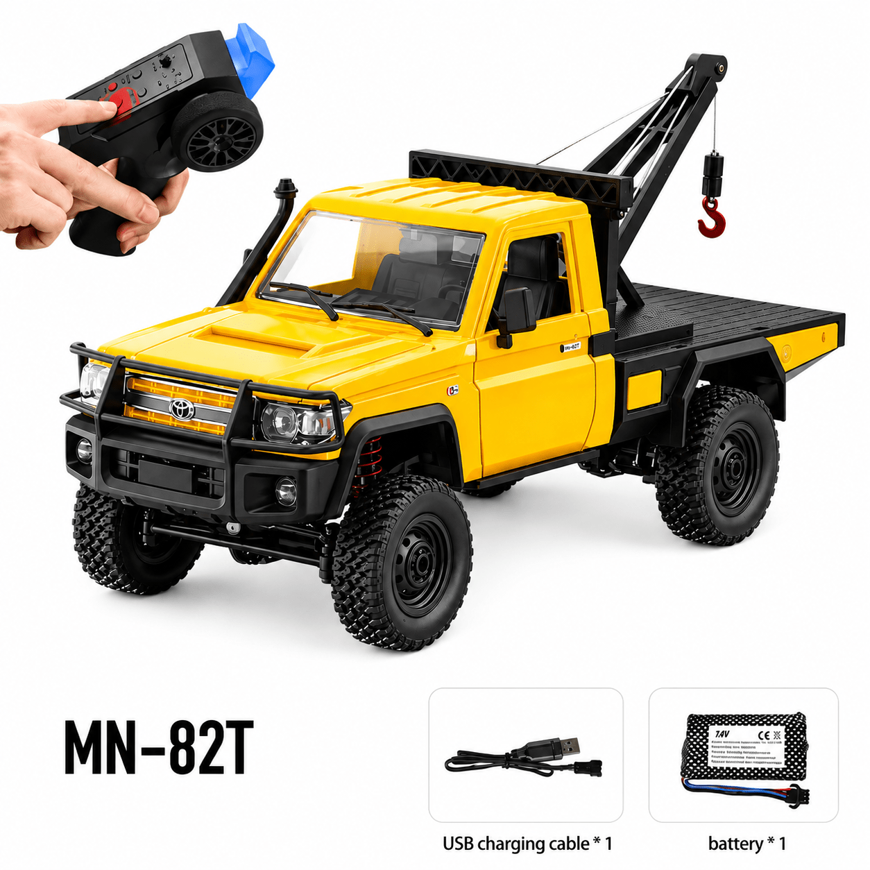 Toyota Land Cruiser 4x4 RC Crane 1:12 | MN-82T - Assorted - Colorland Toys