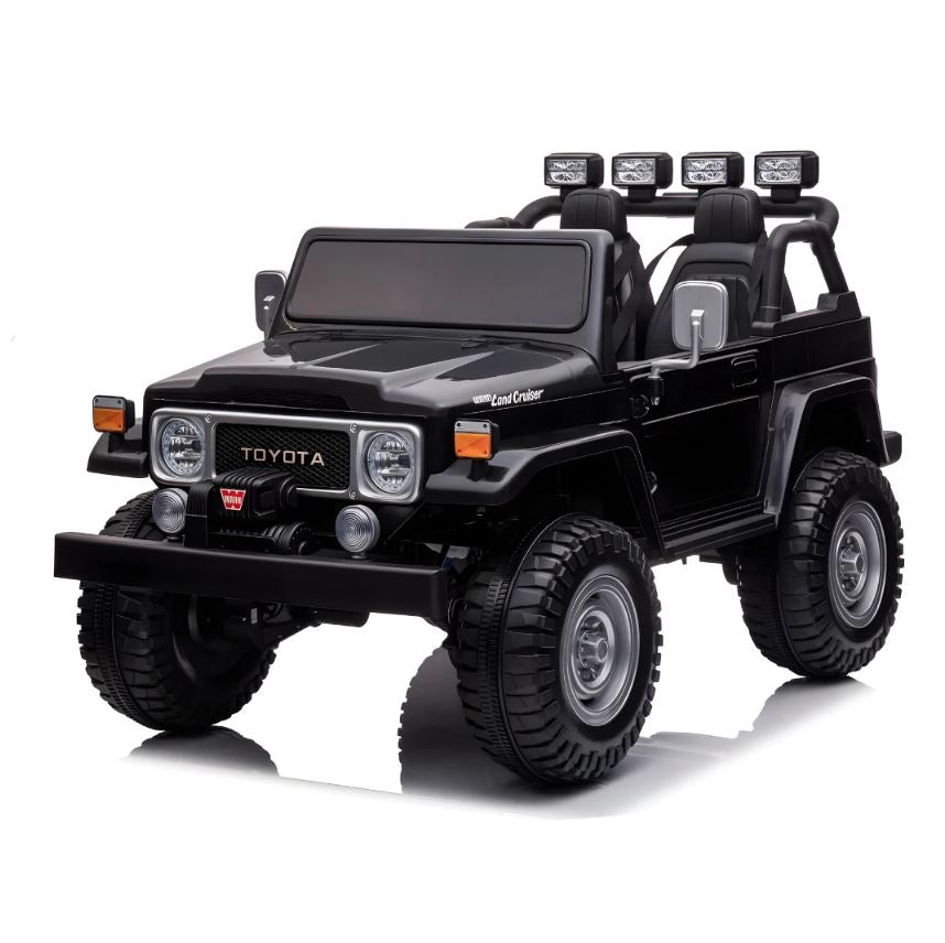 Toyota Land Cruiser Electric Ride On Car 24V/M4 Black - Colorland Toys
