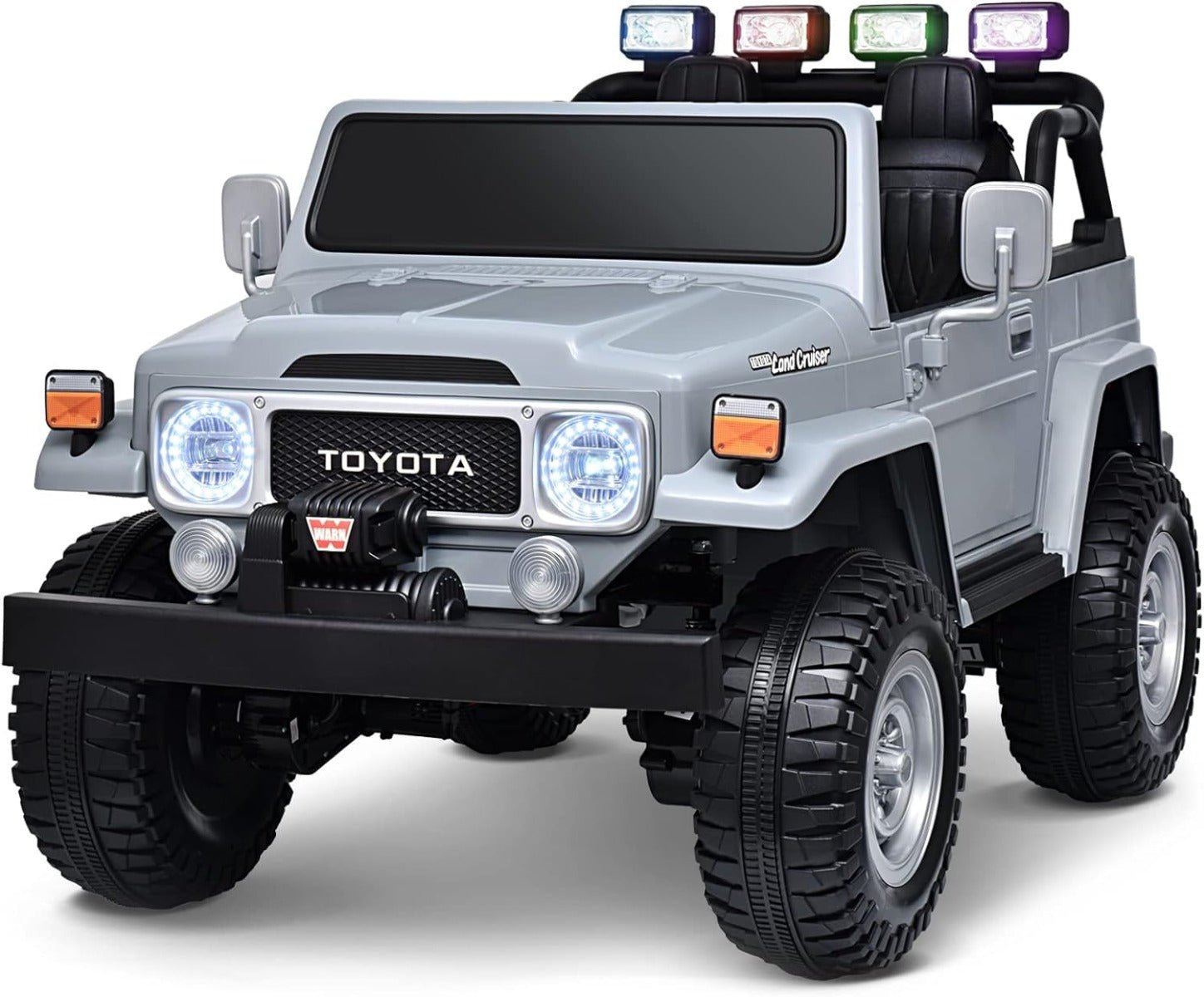 Toyota Land Cruiser Electric Ride On Car 24V/M4 Gray - Colorland Toys